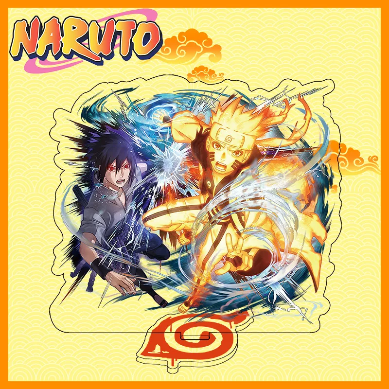 Naruto Uchiha Sasuke & Hatake Kakashi Acrylic Figure Display Stand