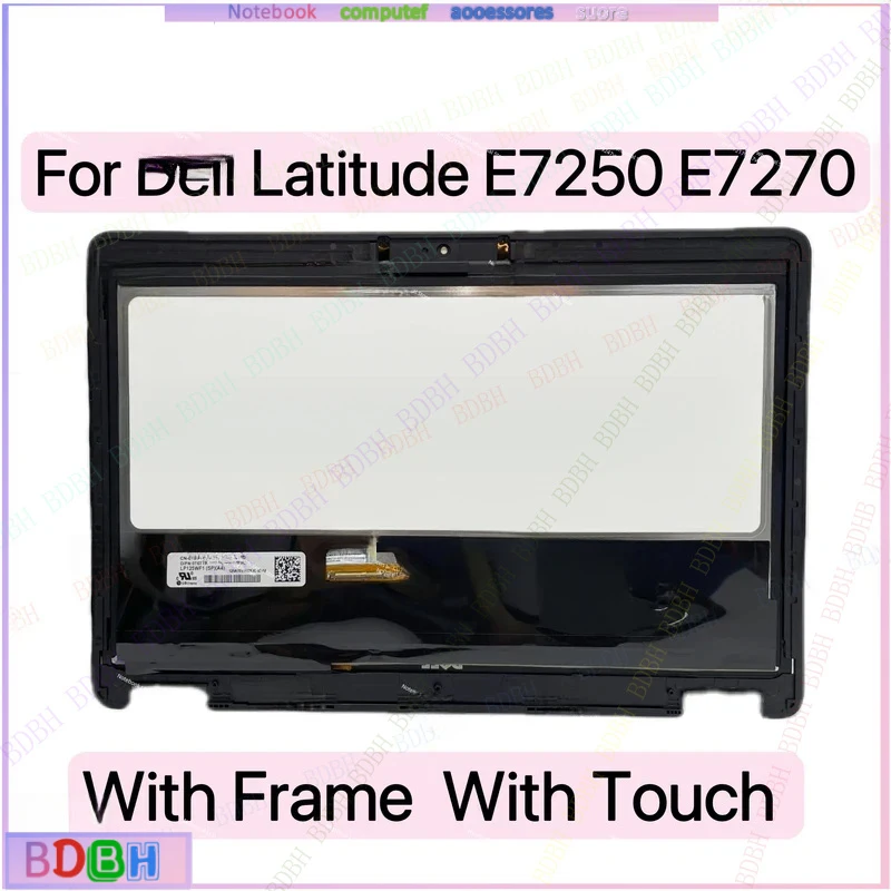 Pantalla LCD Táctil de 12.5" FHD para Laptop Dell Latitude E7240 E7250 E7270 P26S001, Ensamblaje de Pantalla LCD para Notebook SPA4