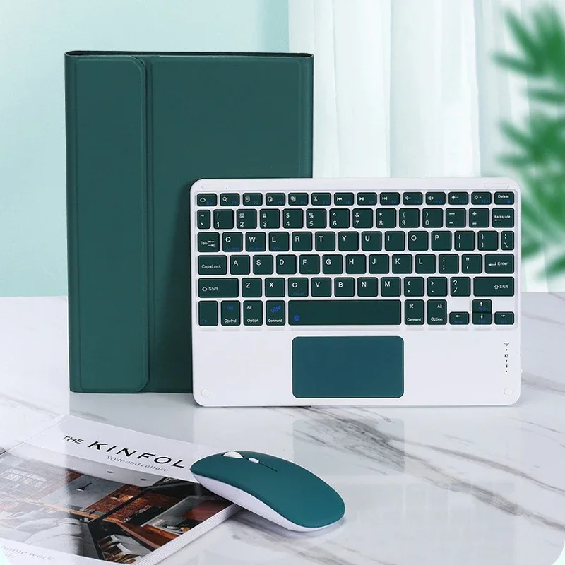 NEW for Samsung Tab S8 S9 S10 Plus 10'' Keyboard Case S7 FE A9 A8 A7 Tablet Cover Shockproof Kickstand Smart Leather with Mouse
