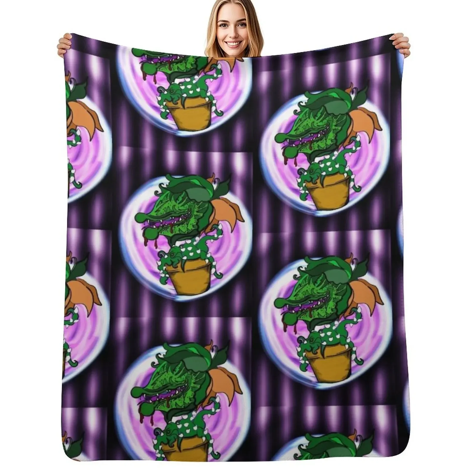 

Audrey2 of the little shop of horrors Throw Blanket For Baby Extra Large Throw Bed Blanket