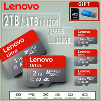 Lenovo Memory Card 128GB 2TB 1TB 512GB 256GB Micro TF SD Card V60 High Speed Cameracartão De Memória For Phone Camera Switch PC