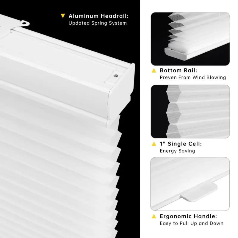 Easy Install Cellular Blinds Honeycomb Shades Cellular Window Blinds Stylish Home Decor Window Treatments for Living Room
