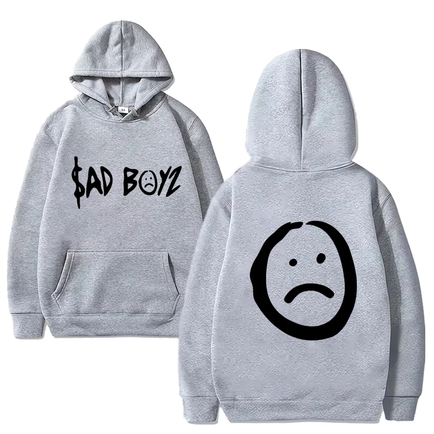 Rapper Junior H Sad Boyz Graphic Hoodies Men Women vintage Oversized streetwear Unisex Fleece Long sleeve pullover Sweatshirt