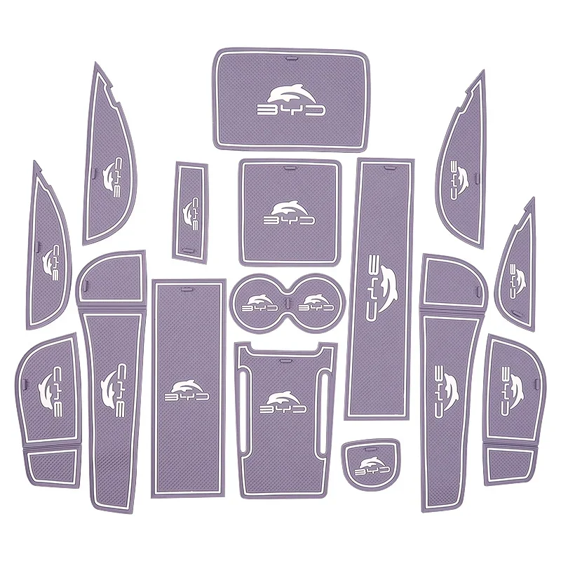 

Для BYD Dolphi 15 шт. резиновый коврик дверная канавка противоскользящая подушка для чашки слот для ворот подставка пыленепроницаемые автомобильные аксессуары