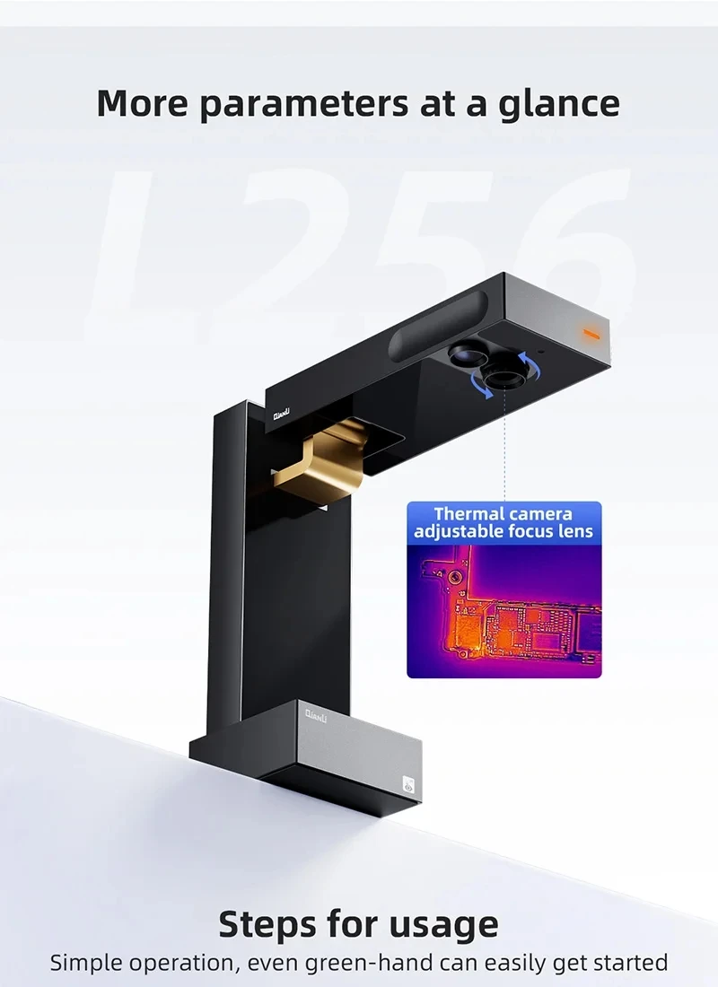 QIANLI L256 Dual Light 3D Thermal Imaging Motherboard leakage Rapid Diagnosis Instrument MINI Foldable Thermal Camera Tool