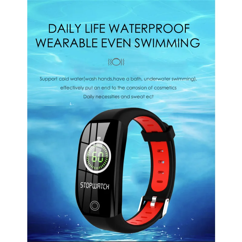 NEW F21 Smart Bracelet Step Counting Heart Rate Blood Pressure Monitor Sleep Tracker Information Reminder Smart Watch Men Women