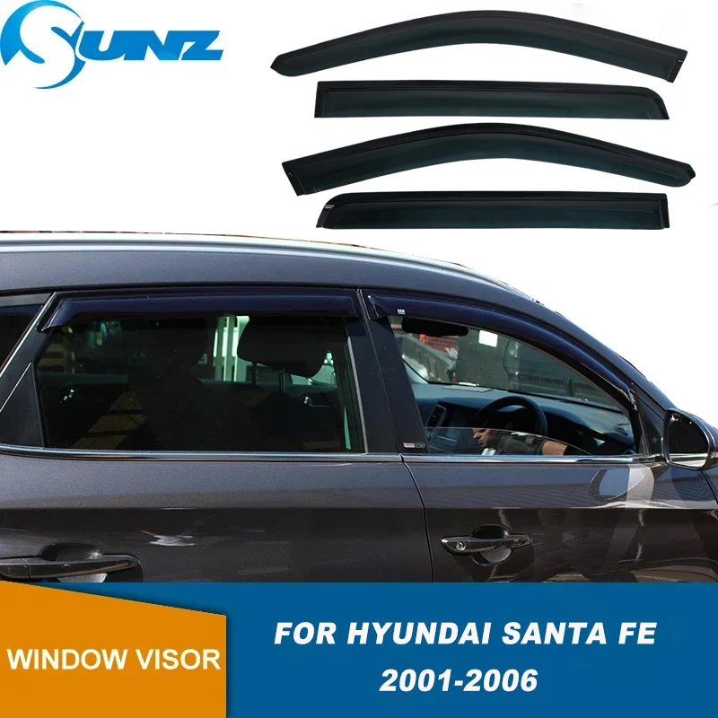 

Side Window Deflector For Hyundai Santa Fe SantaFe 2001 2002 2003 2004 2005 2006 Window Visor Weather Shield Sun Rain Guard