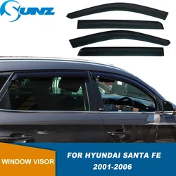 Side Window Deflector For Hyundai Santa Fe SantaFe 2001 2002 2003 2004 2005 2006 Window Visor Weather Shield Sun Rain Guard