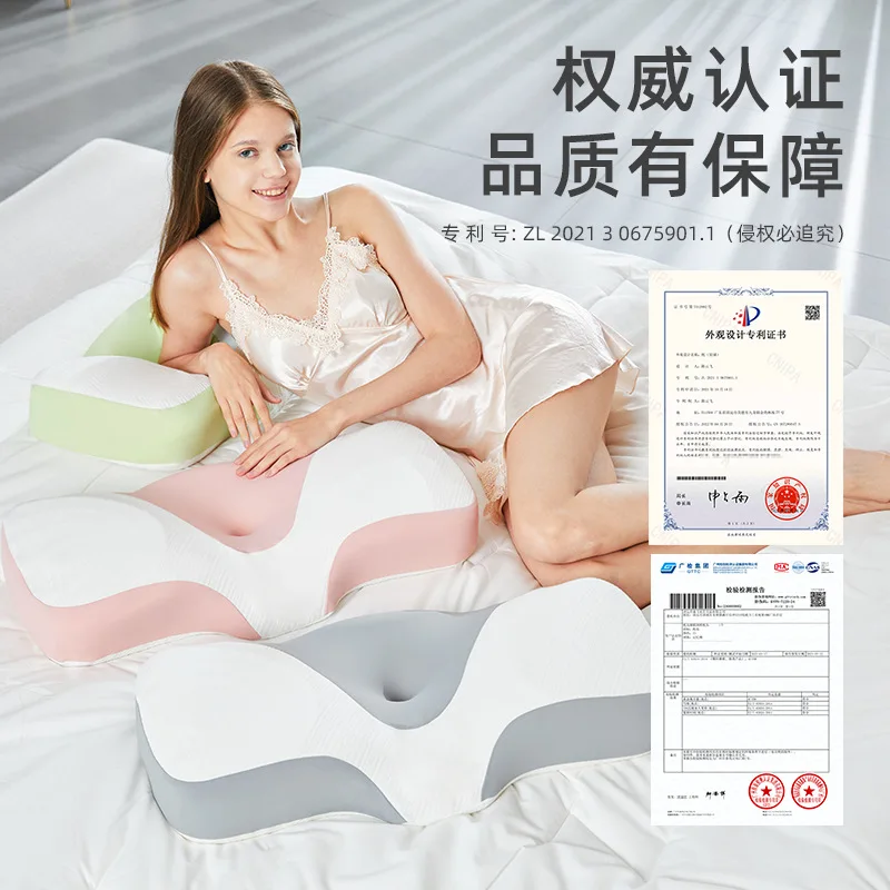 

Memory Cotton Pillow with Slow Rebound and Non Collapsing Core, Memory Pillow, Sleeping Cervical Pillow