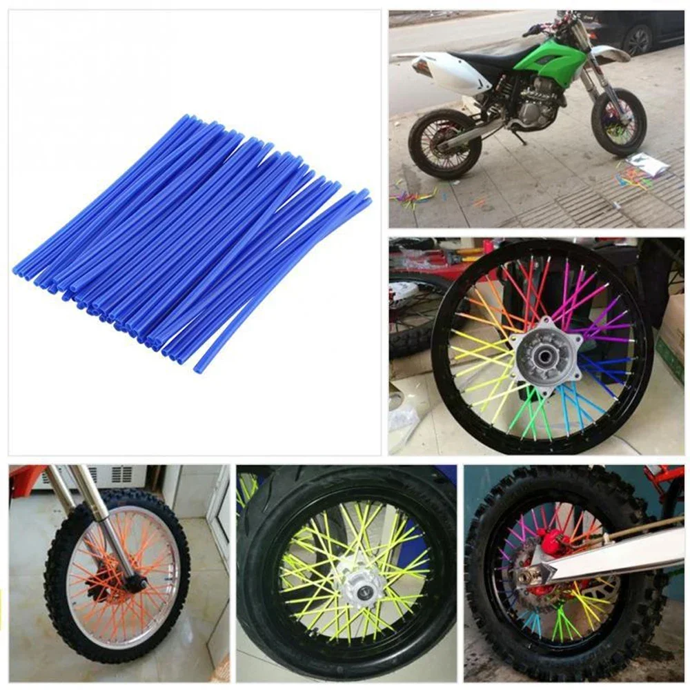 36pcs Motocross Wire Wheels Universal Color Spoke Sleeve Spoke Wire Sleeve Color Plastic Cover Motocross