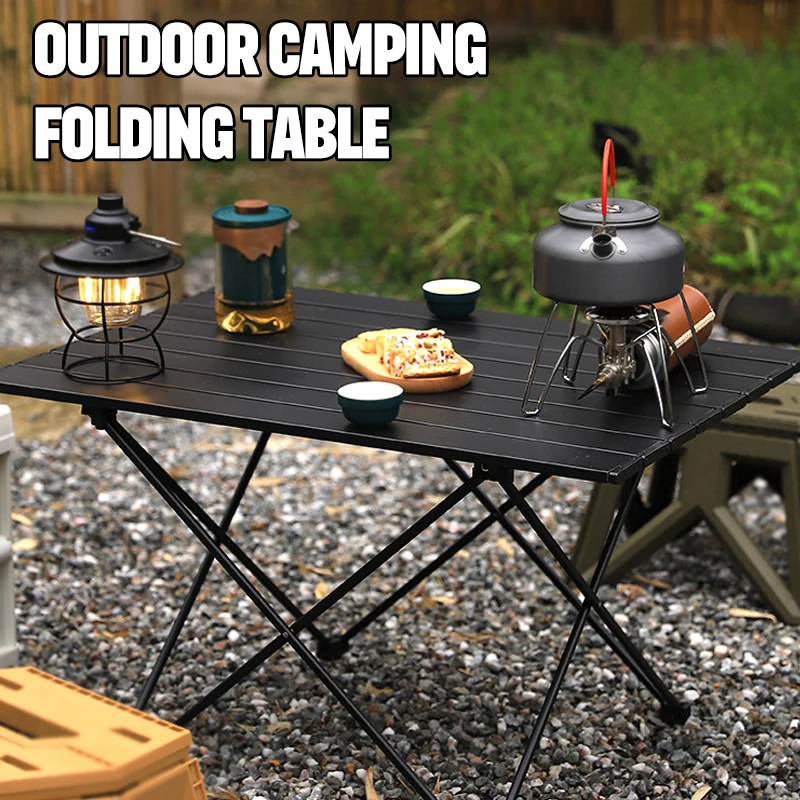 

Ultralight Portable Folding Camping Table Roll Table Foldable Outdoor Table Dinner Desk Aluminum Alloy Tables For Garden Picnic