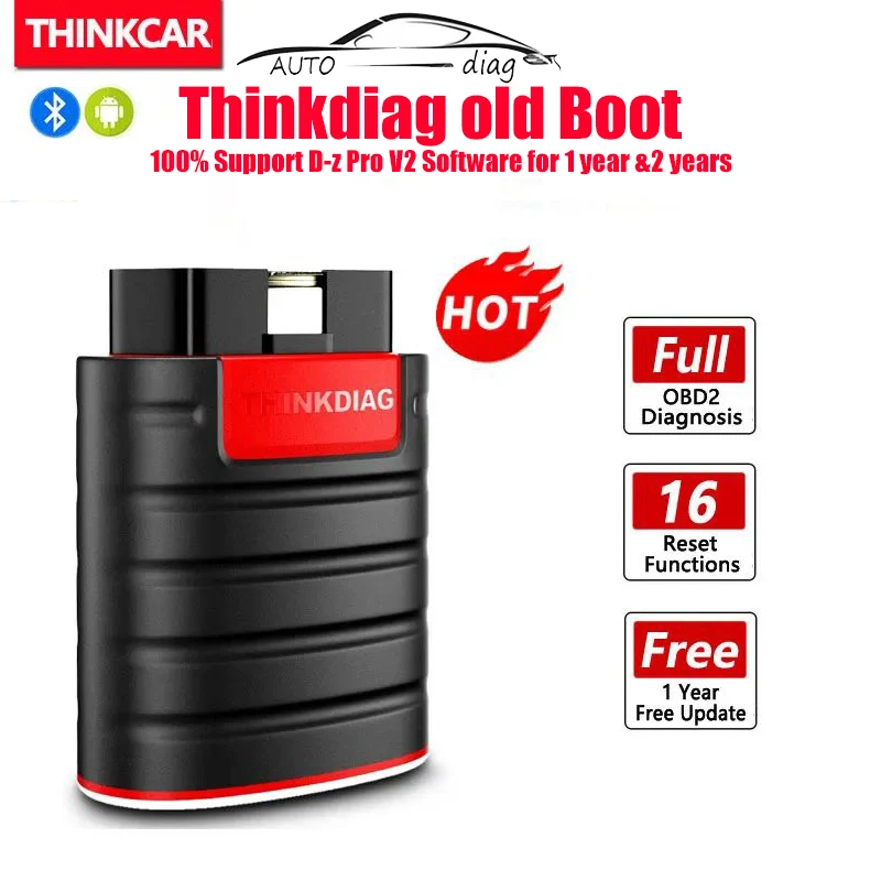 Thinkdiag Old Boot Thinkdiag Diagzone Version Support all car 16 Reset Service OBD2 scanner tool PK Golo pro 4.0, dbscar 2