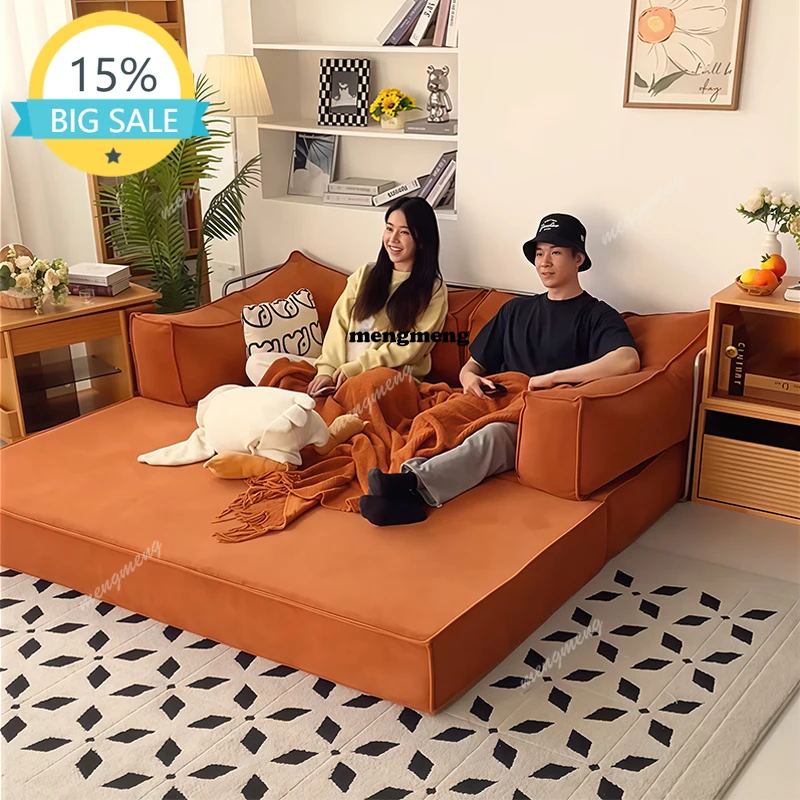 

M53 Sofa module compression Modern minimalist living room sofa bed boneless couch elegant comfortable camas matrimoniales furnit