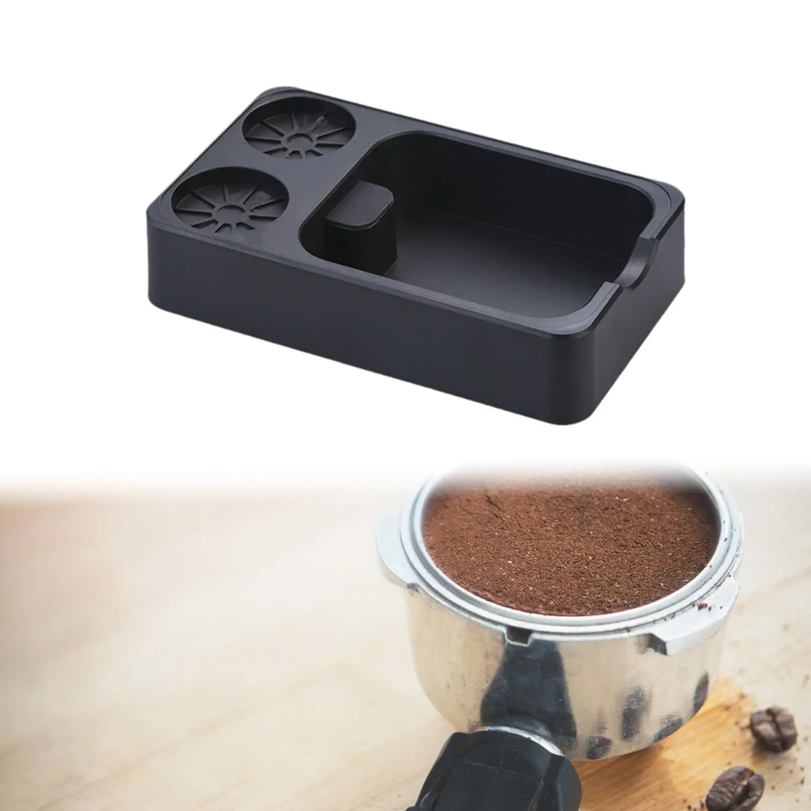 Espresso Tamper Holder Station มัลติฟังก์ชั่น Non Slip Coffee Tamper Holder