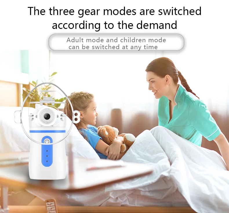 Portable nebulizer Handheld auto clean Inhale silent inhaler nebuliser inhalator for kids nebulizador portatil