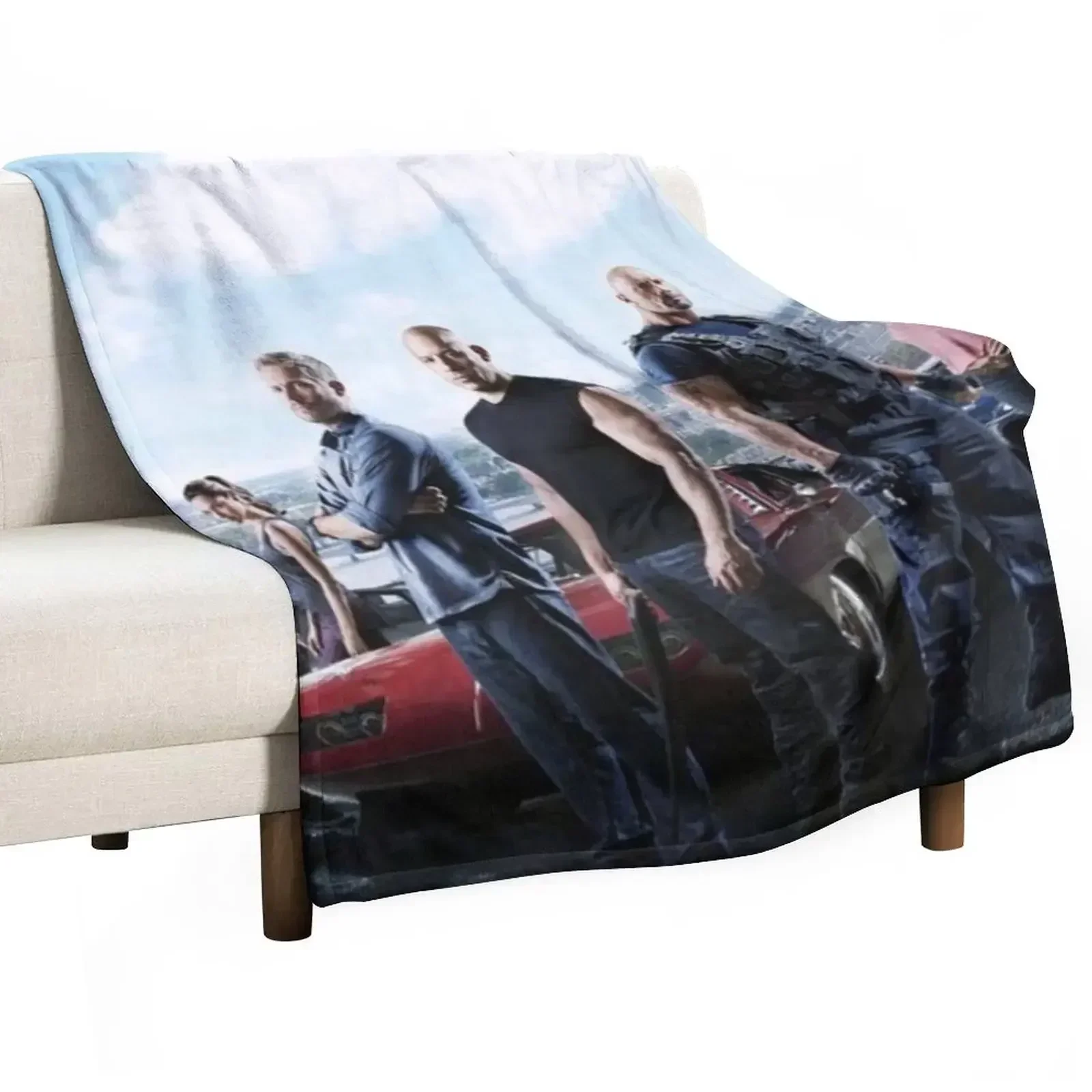 New fast and furious Throw Blanket Winter beds Soft Plush Plaid Blankets