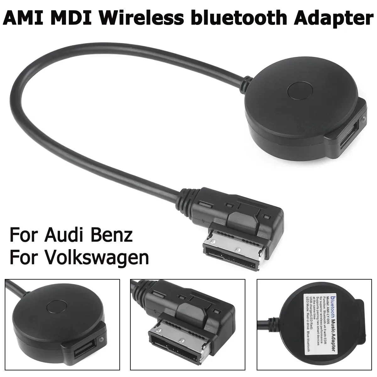 

3G AMI Car AUX USB bluetooth Music Adapter Aux Cable 3G MMI MDI with 4.0 CSR Chipset Multimedia Music for Benz for VW For Audi