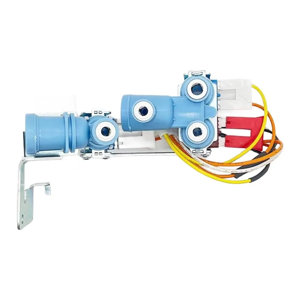 WR57X30890 Refrigerator Inlet Valve With Wiring Harness Dual Coil Solenoid For Ice Maker Dispenser Replacement Part