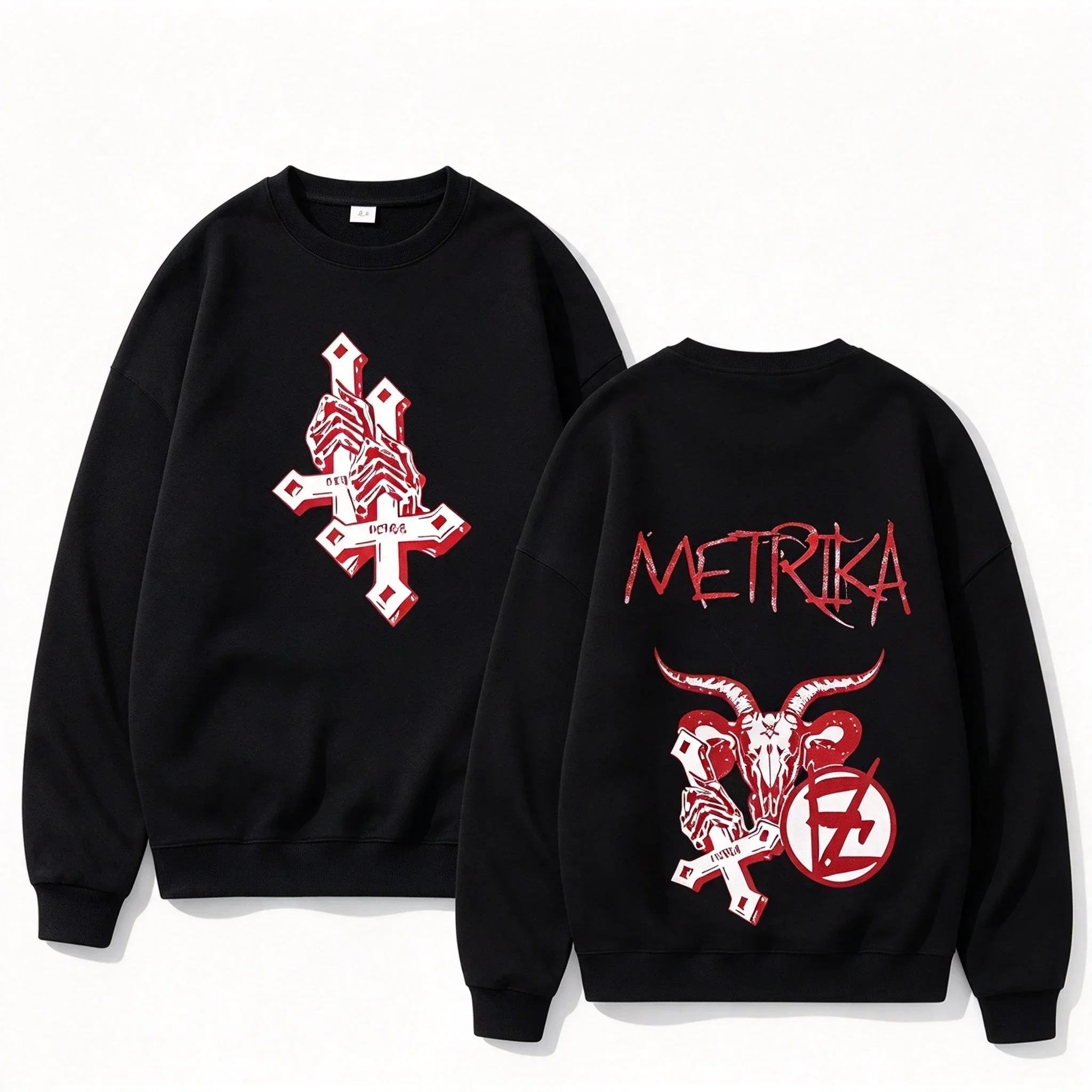2026 Oversized hoodie & sweatshirt Kids Adults Vintage Skull Graphic Hoodie Sweatshirt Casual Streetwear Long Sleeve