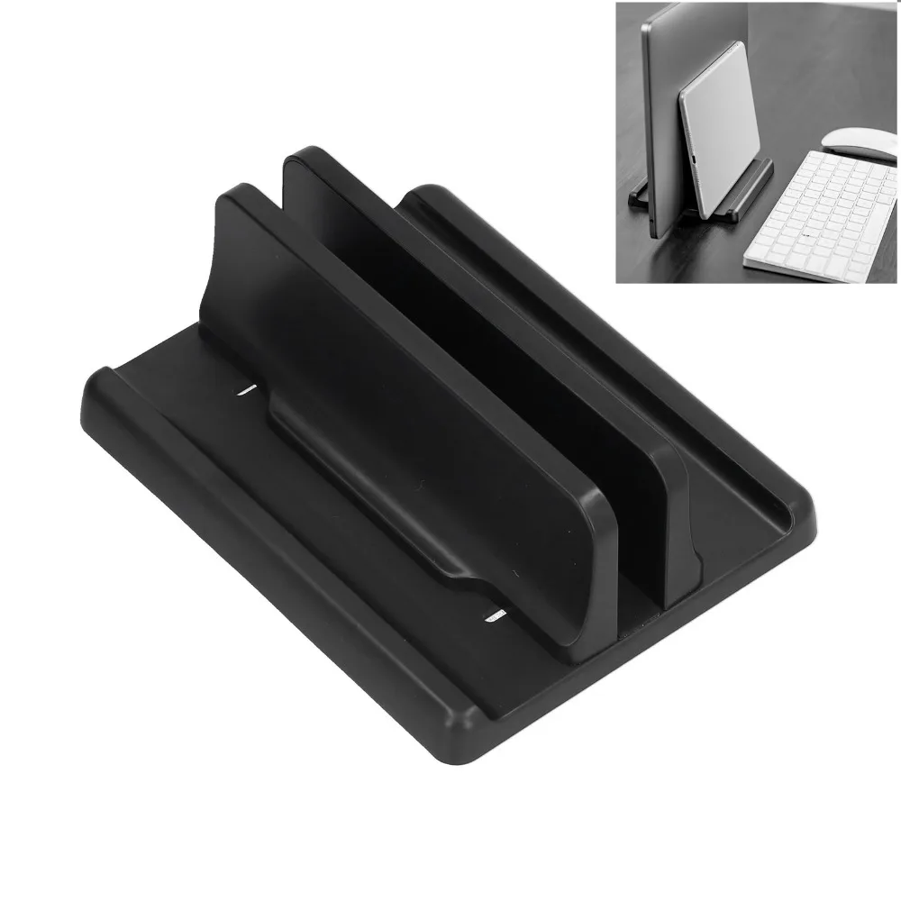 Plastic Vertical Laptop Stand Black Different Specifications Laptop Holder Organizer Laptop Storage Rack Workstation Setup
