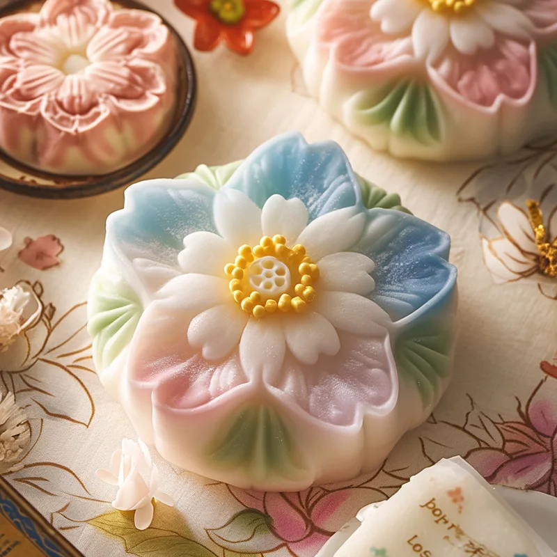 Cherry Blossom Peach Blossom Candle Silicone Mold Mousse Cake Dessert Pudding Baking Tools Handmade Gypsum Soap Candle Mold image 2