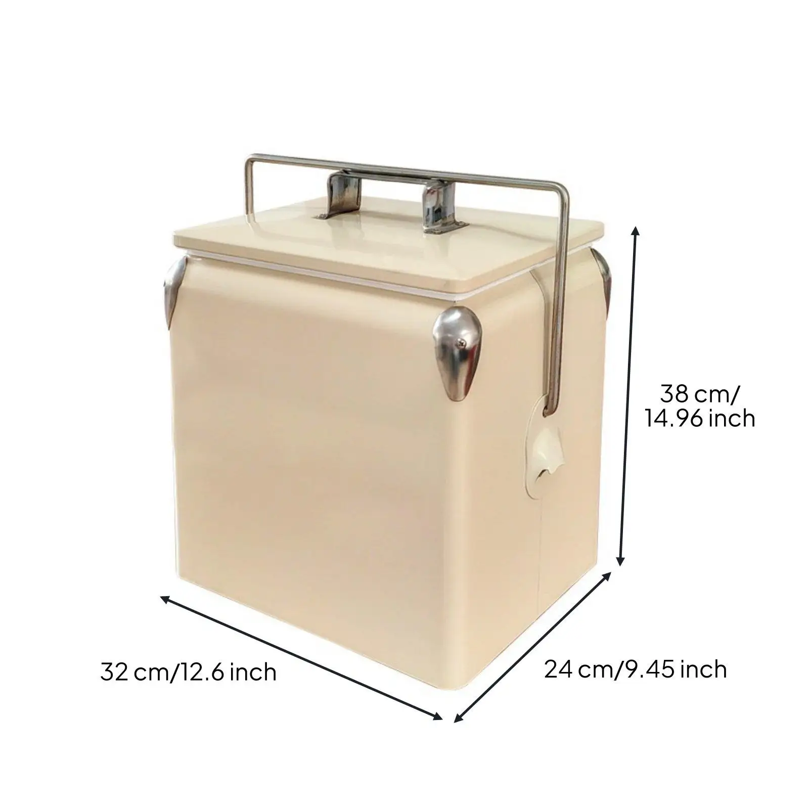 Iron Insulated Cooler Chest Thermal Box with Handle Portable Cooler Bag for Camping Hiking Car Use view 4