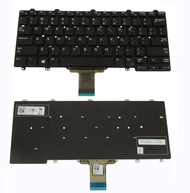 MJ8HY FOR DELL Latitude E5270 E7270 Laptop Keyboard without Backlit