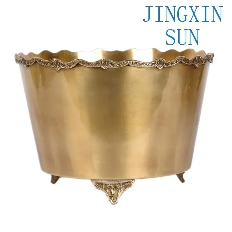 Pure copper, brass, ice bucket, champagne bucket, fruit plate, luxury soft decoration for villa clubhouse