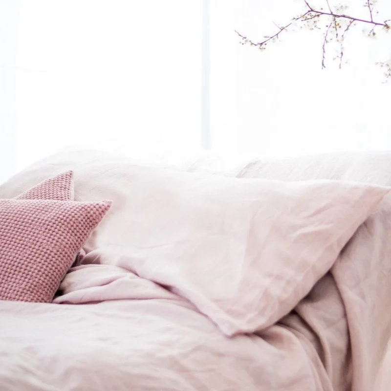 Doppelter langer Kissenbezug, 100 % reiner Leinen-Kissenbezug, Euro-Sham für Bett, Umschlag-Kissenbezug in Sondergröße, antibakteriell, milbenhemmend – Detail 4