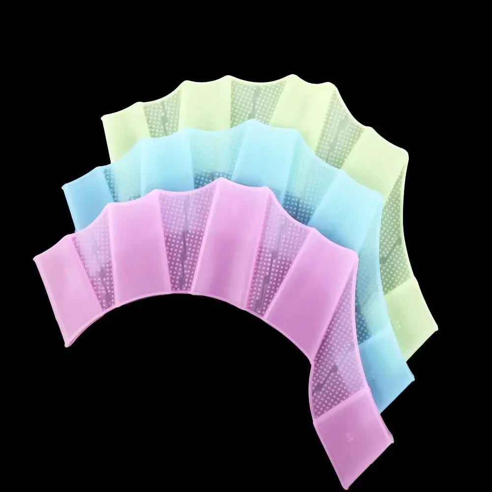 Silikon Schwimmen Training Finger Tragen Frosch Typ Schwimmen Pool Paddel Finger Schwimmhäute Hand Finger Fin Hand Web Schwimmen Flossen – Detail 4