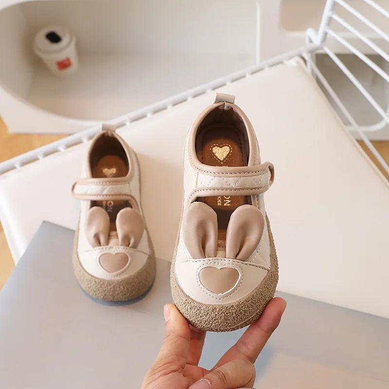 Girls Shoes Children Autumn Cute Rabbit Baby Walking Shoes Infant Comfortable Anti-slip Kindergarten Indoor Kids Casual Shoes