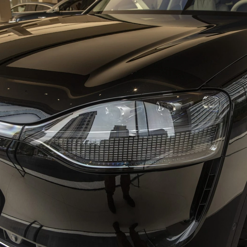 كشافات قذيفة عدسة شبكي استبدال عاكس الضوء الأصلي ل Aito M9 2024 2025 غطاء المصباح الأمامي غطاء مصباح شفاف