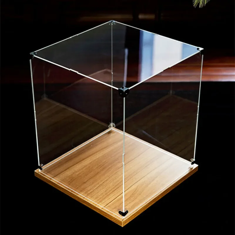 Customizable Acrylic Display Cabinet, Action Figure Storage Box, Building Block Model Case, Clear Dustproof Display Box