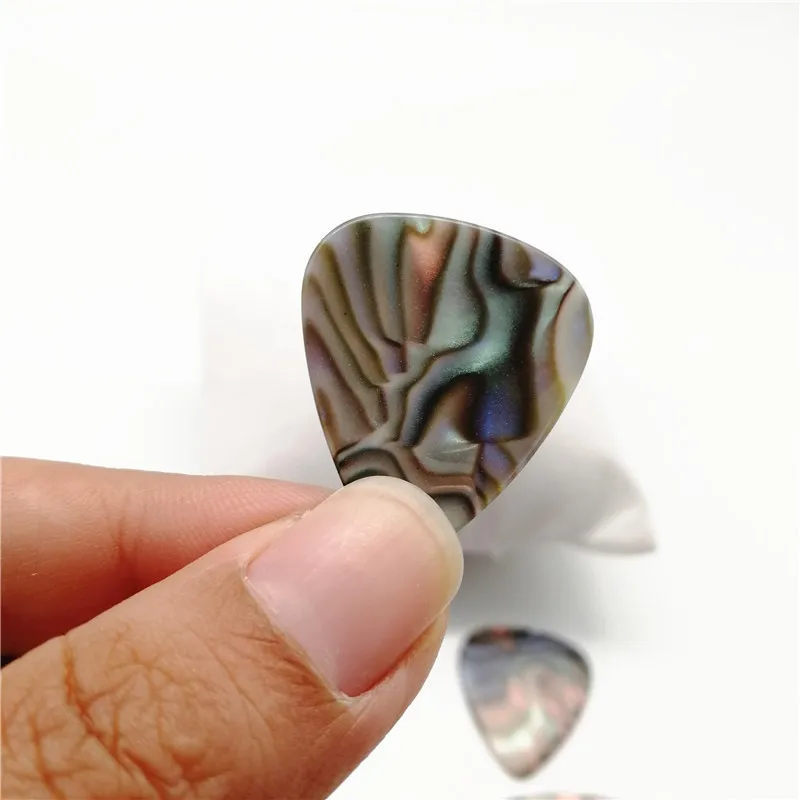 Blank Abalone Pearl Guitar Picks, Plain Celluloid Guitar Plectrum, Gauge Thickness, 0.46mm, 0.71mm, 0.96mm, 500 PCs/Lot