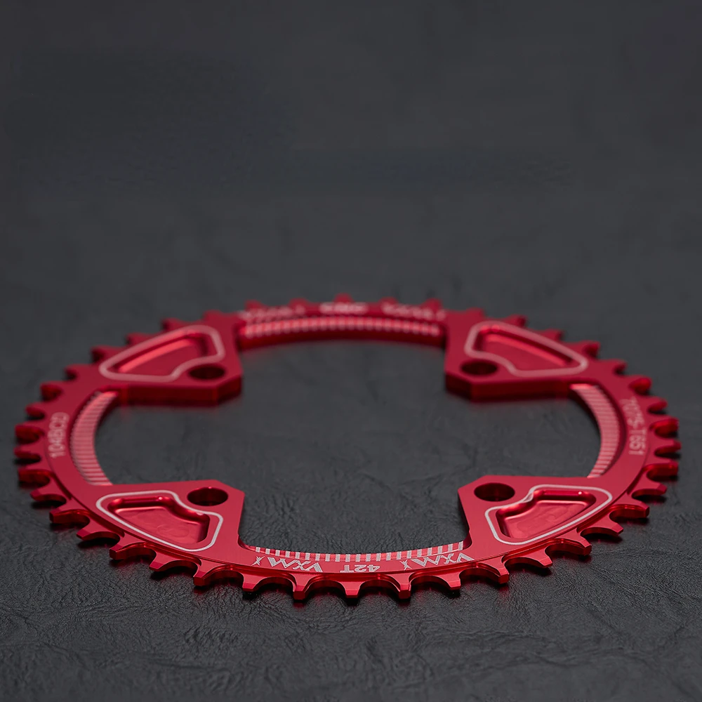 VXM 104BCD Round Narrow Wide Chainring MTB Mountain Bike Bicycle 40T 42T Crankset Single Tooth Plate Parts 104 BCD