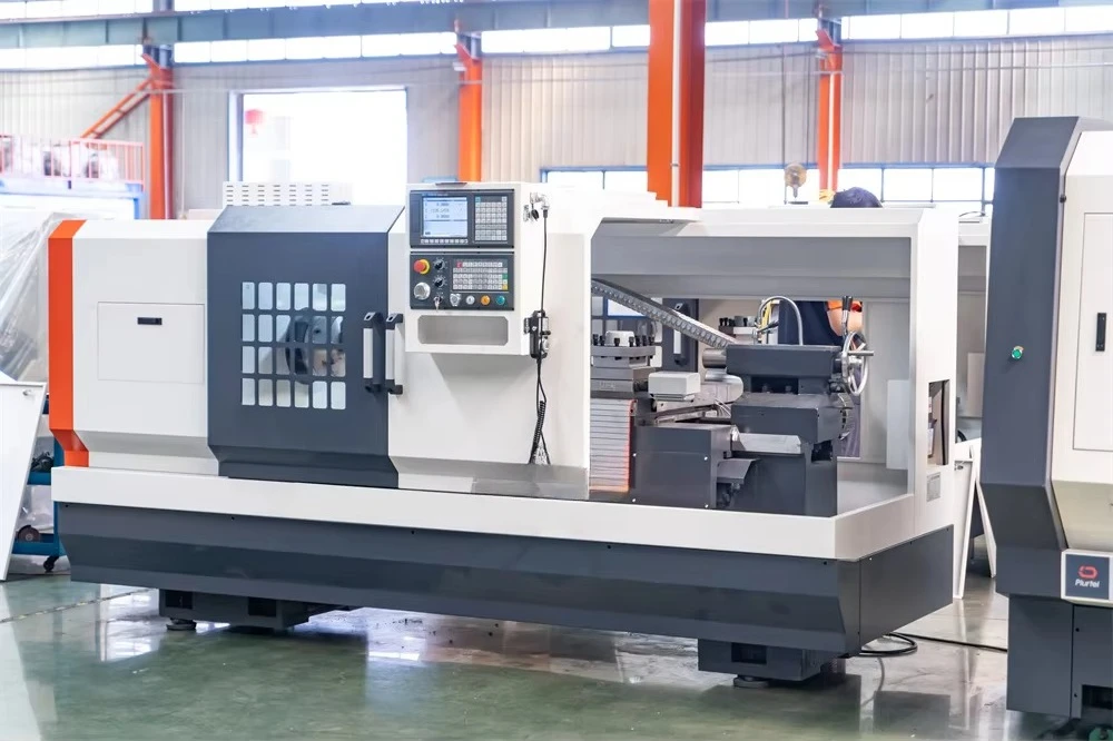 CK6150V Torno Metal Processing Turning Machine Horizontal Flat Bed CNC Lathe with GSK System Station Tool Post