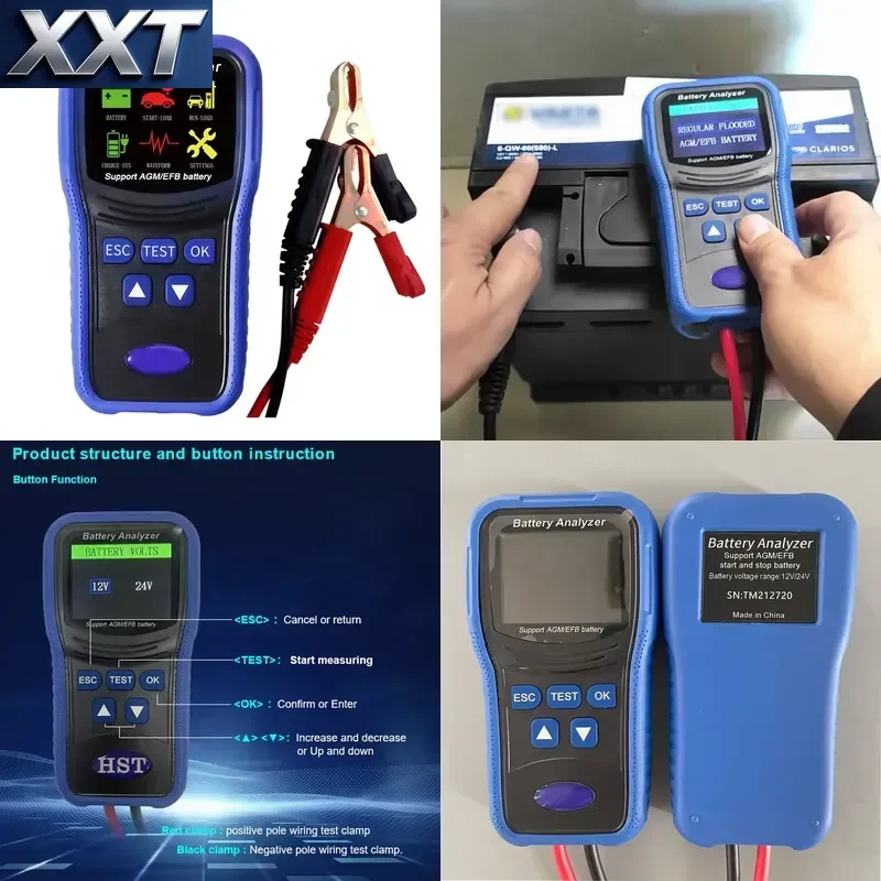 XXT TM300 Digital HD Colorful Screen Battery Tester Smart Discharge Tester Battery for Waveform Analysis
