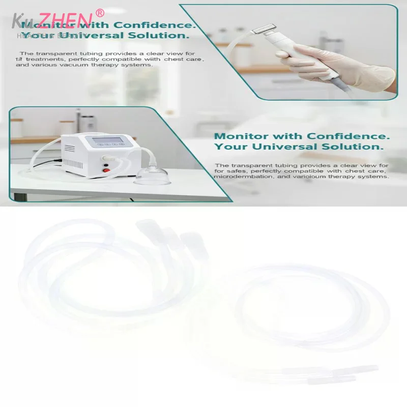 Vacuum Therapy Machine Accessories Silicone Y-Type Hose Tubing Clear Silicone Vacuum Tube Buttocks Lift Therapy