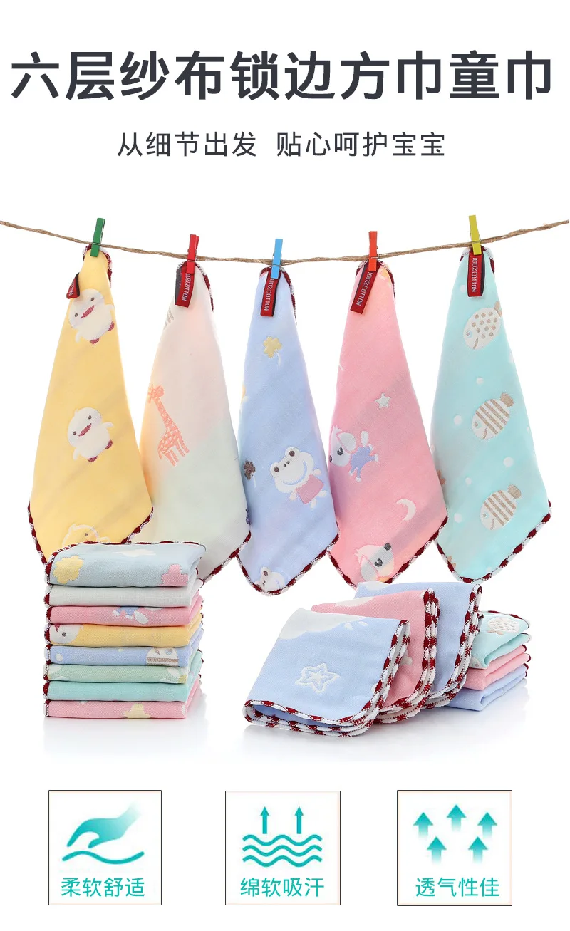 GULIFAN 100% Cotton Wash Cloth Set For Baby Face Body Comfy And Soft