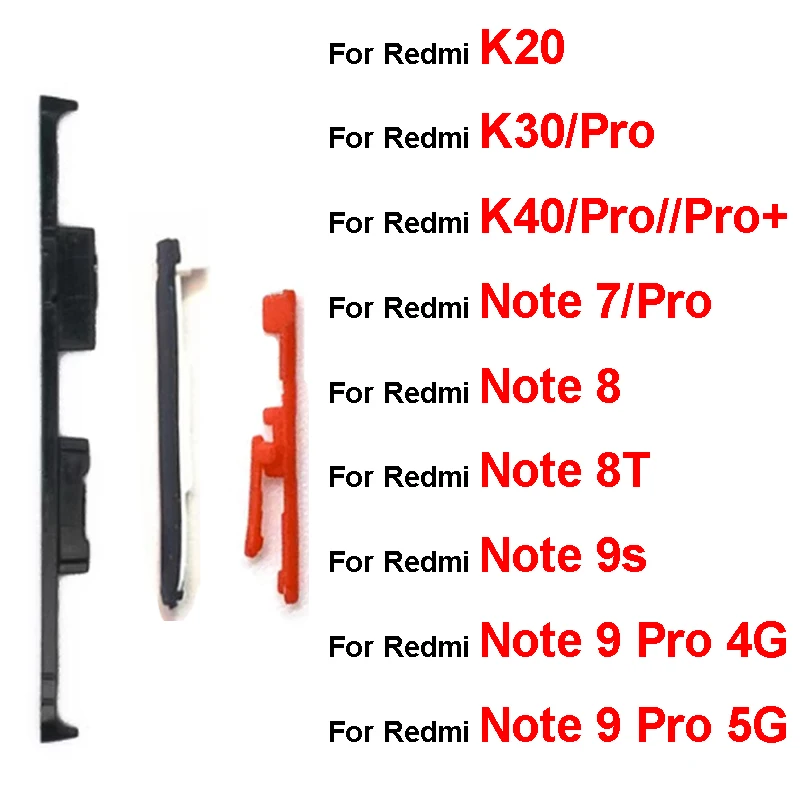 

Для Redmi Note 7 8 9 Pro Note 8T 9S K20 K30 Pro 5G Боковая кнопка Пряжка Кронштейн Кронштейн переключателя громкости Кронштейн Защелкивающаяся прокладка