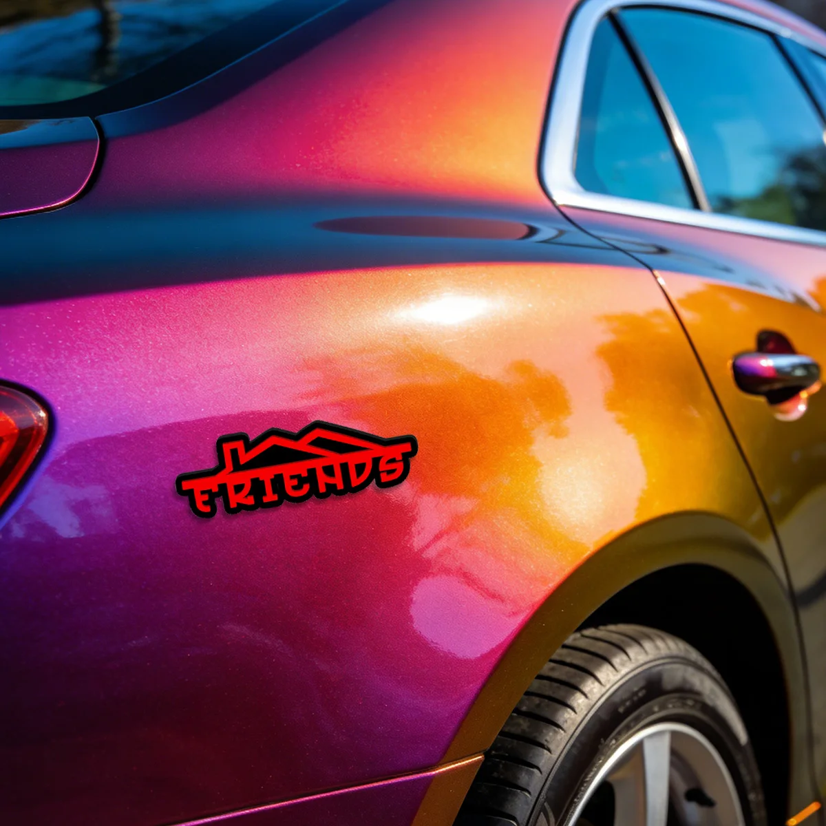 Personalized Acrylic  Car Sticker with House Logo Weatherproof Auto Exterior Decoration Durable Decal for Car Body DIY Crafts