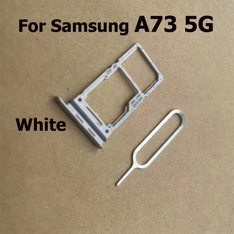 For Samsung Galaxy A73 5G Sim Card Tray Slot Holder Socket Adapter Connector Repair Parts Replacement