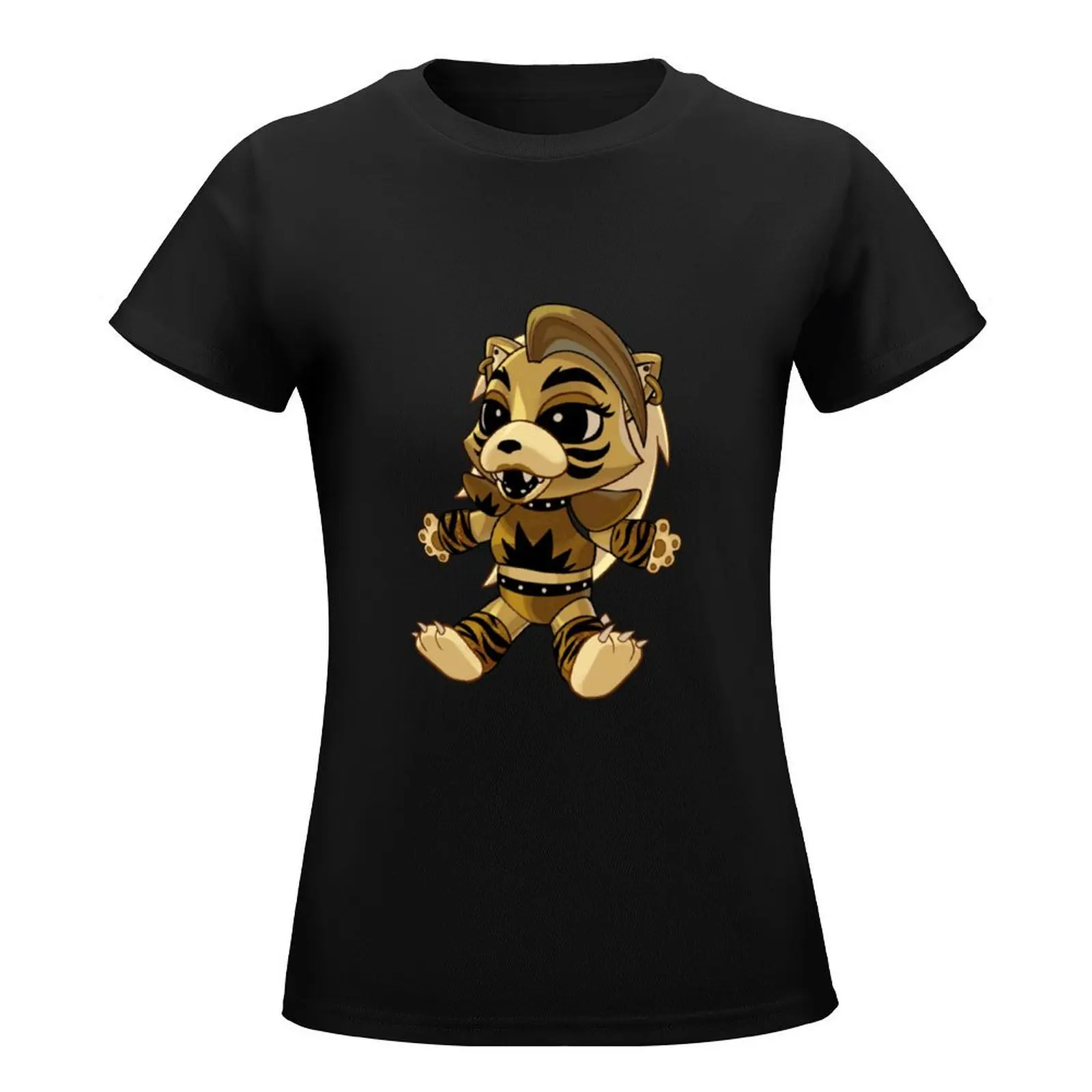 Golden Roxy Plush T-Shirt summer tops customs design your own white t-shirts for Women