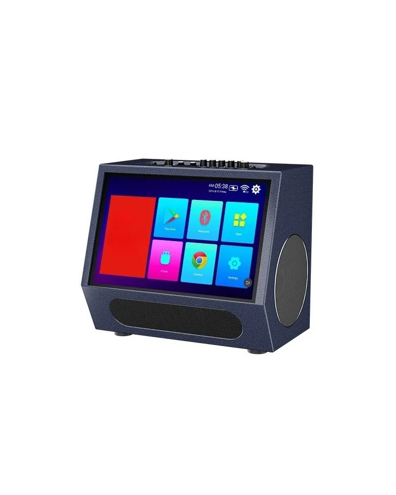 

Audio, display screen, system microphone, colorful lights Karaoke speakers