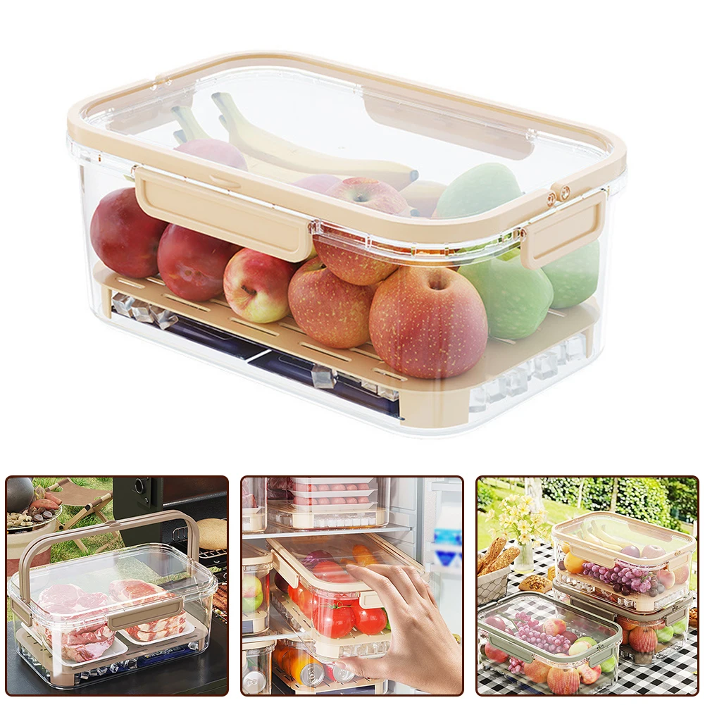 Cabinet Dry Goods Shelf Life Food Container Ice Bag Ingenious Design Kitchen Storage Box Low Temperatures Note