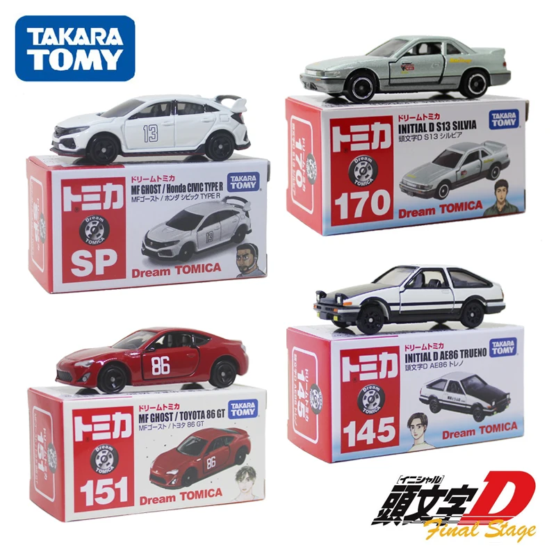 

Модель из сплава TAKARA TOMY TOMICA first text D для Toyota AE86, Детская Коллекция декоративных игрушек, подарки для детей