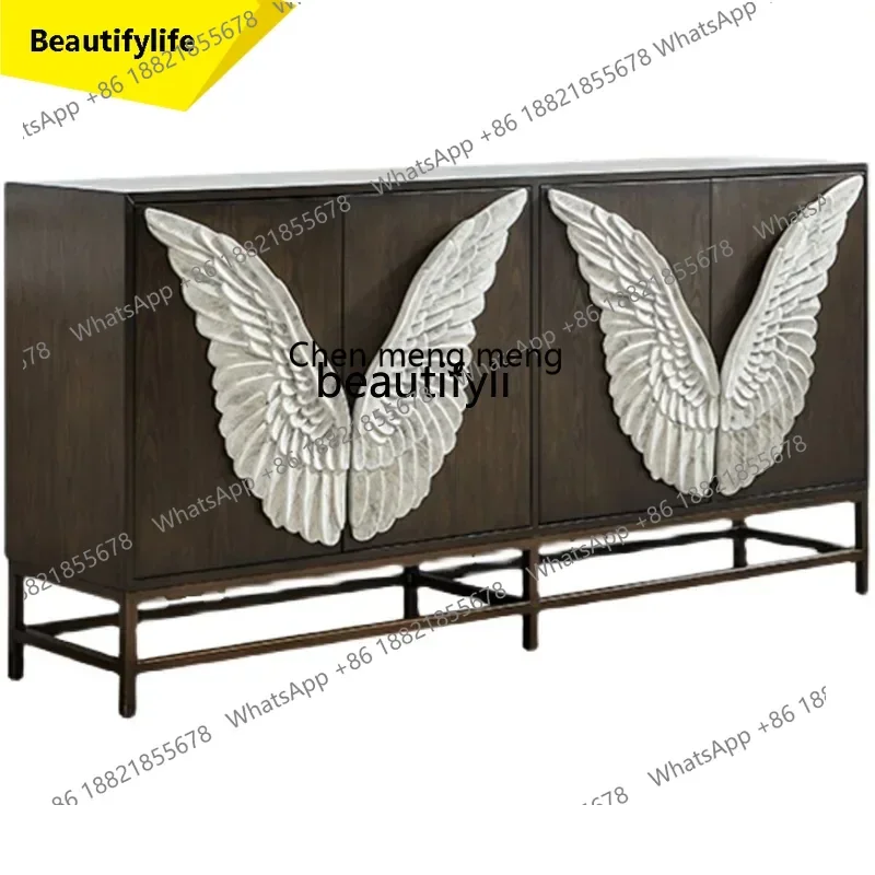 

2003 Entry entrance cabinet, living room simplicity American light luxury wine cabinet creative foyer decoration side cabinet