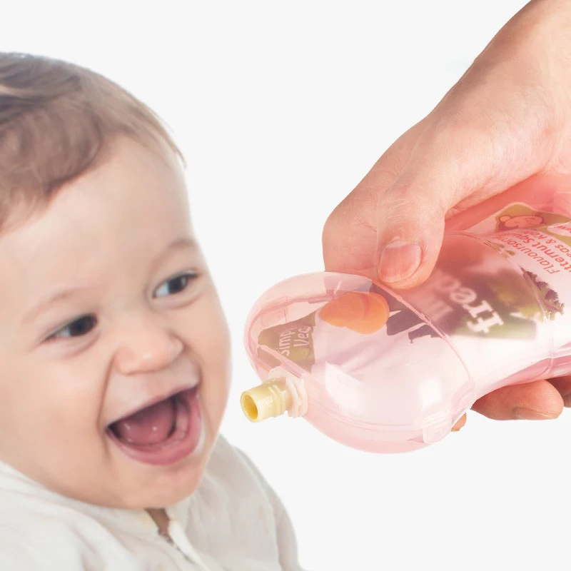 Baby anti-squeeze fruit puree cup/pouch  Baby food and juice cup anti-squeeze holder