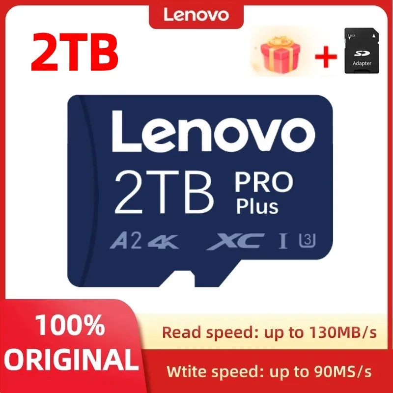 Lenovo-tarjeta de memoria Flash A2 de 2TB, Mini Micro TF de 512GB, de gran capacidad, Clase 10, de alta velocidad