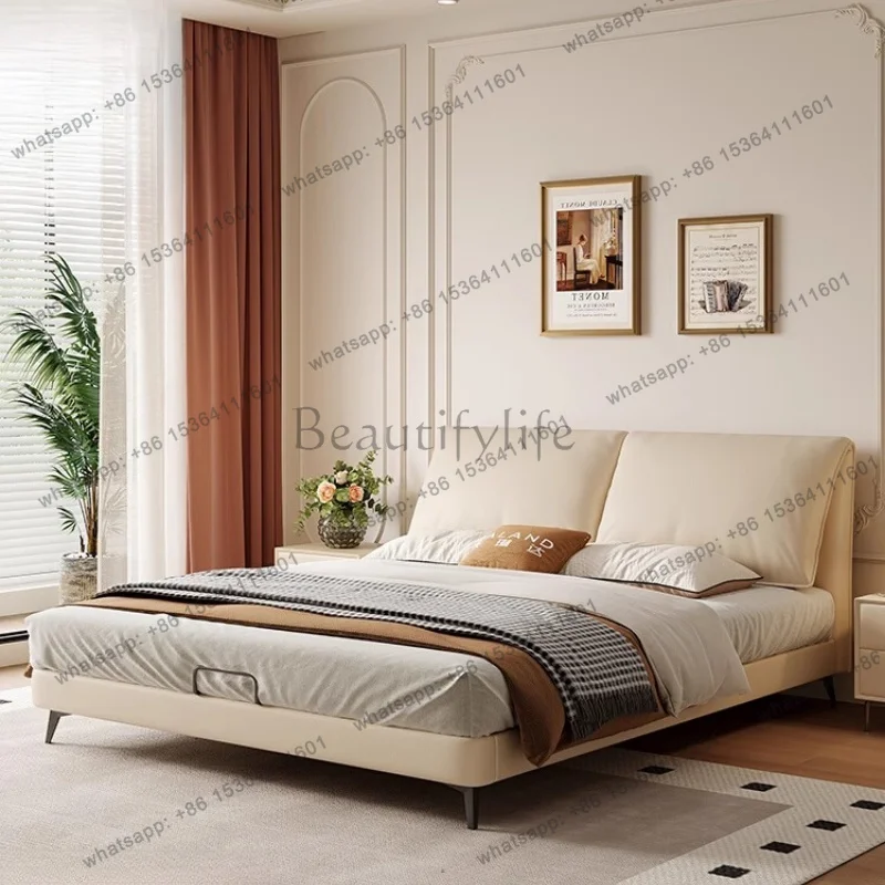FG Space Saving Girls Massage Bed Double Human Dog Massage Massage Bed Frame Bedroom Leather Cama Solteiro Lounge Suite Furnitur